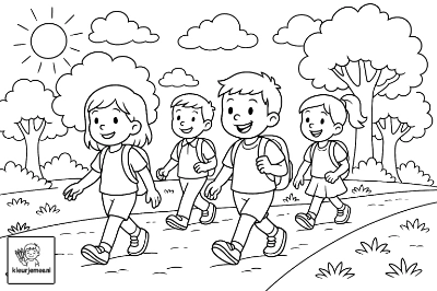 Avondvierdaagse Kleurplaat