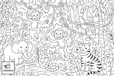 Dieren in de jungle