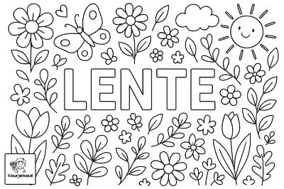 Lente Kleurplaat