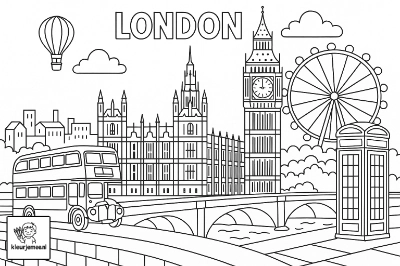 London Kleurplaat