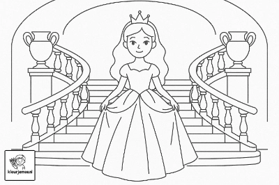 Prinses op de trap