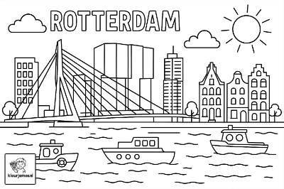 Rotterdam-kleurplaat