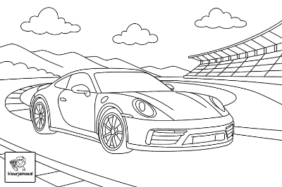 Sportauto op het circuit