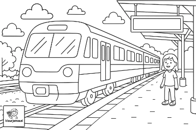 Trein op station