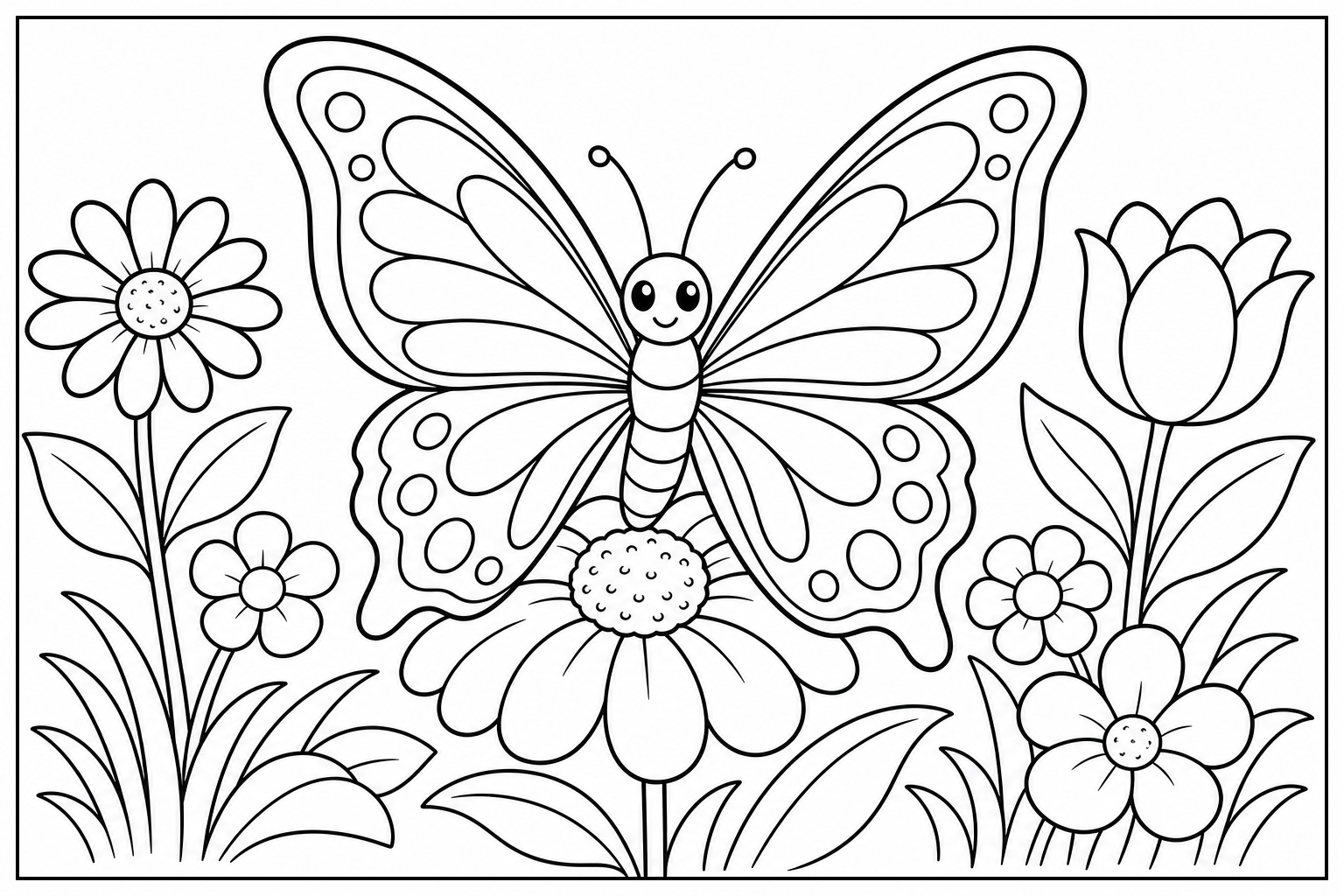 Insecten kleurplaat 1