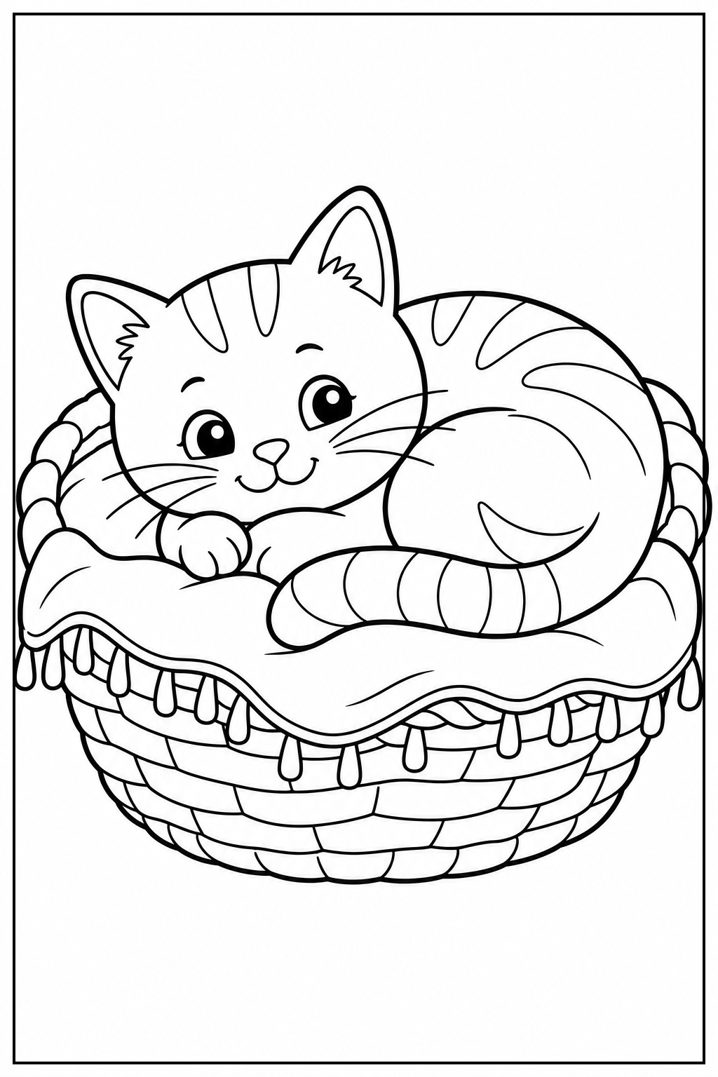 Katten kleurplaat 6