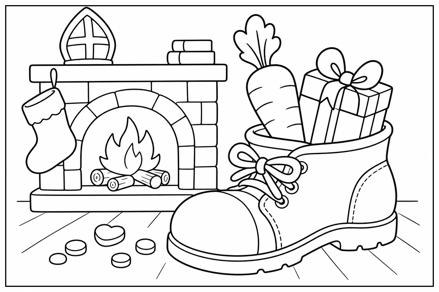 Sinterklaas Kleurplaat Groep 1 kleurplaat 3