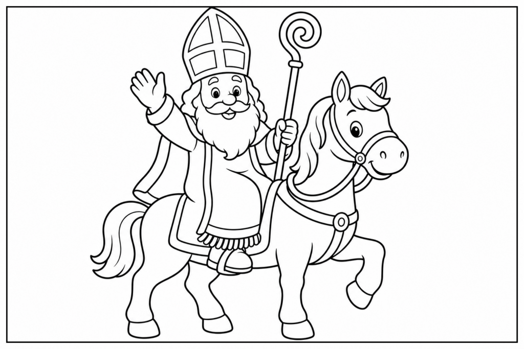 Sinterklaas Kleurplaat Groep 1 kleurplaat