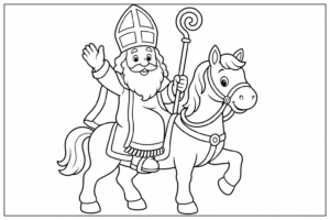 Sinterklaas Kleurplaat Groep 1 kleurplaat voorbeeld 1