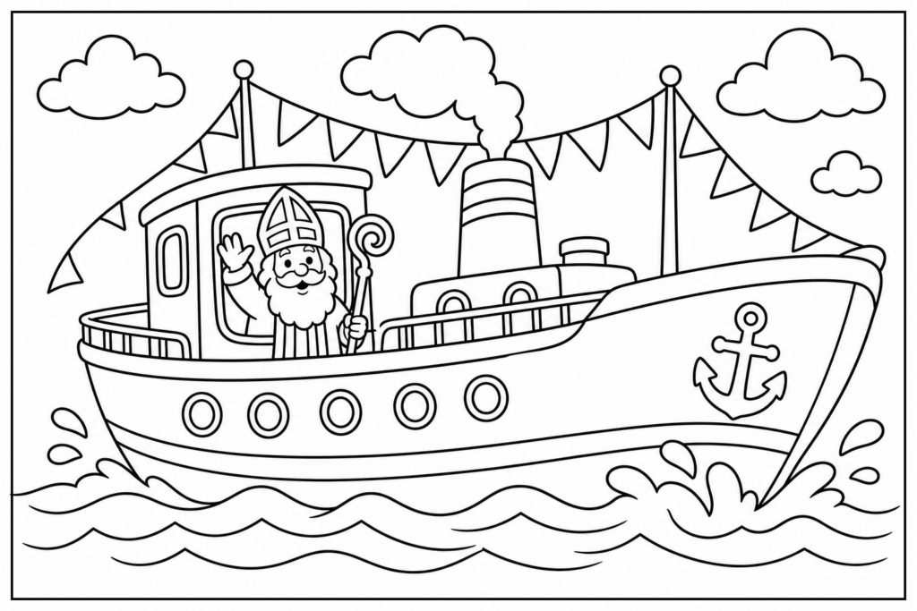 Sinterklaas Kleurplaat Groep 2 kleurplaat