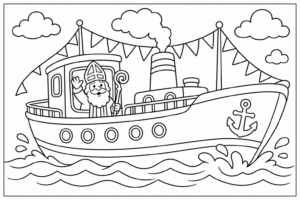 Sinterklaas Kleurplaat Groep 2 kleurplaat voorbeeld 2