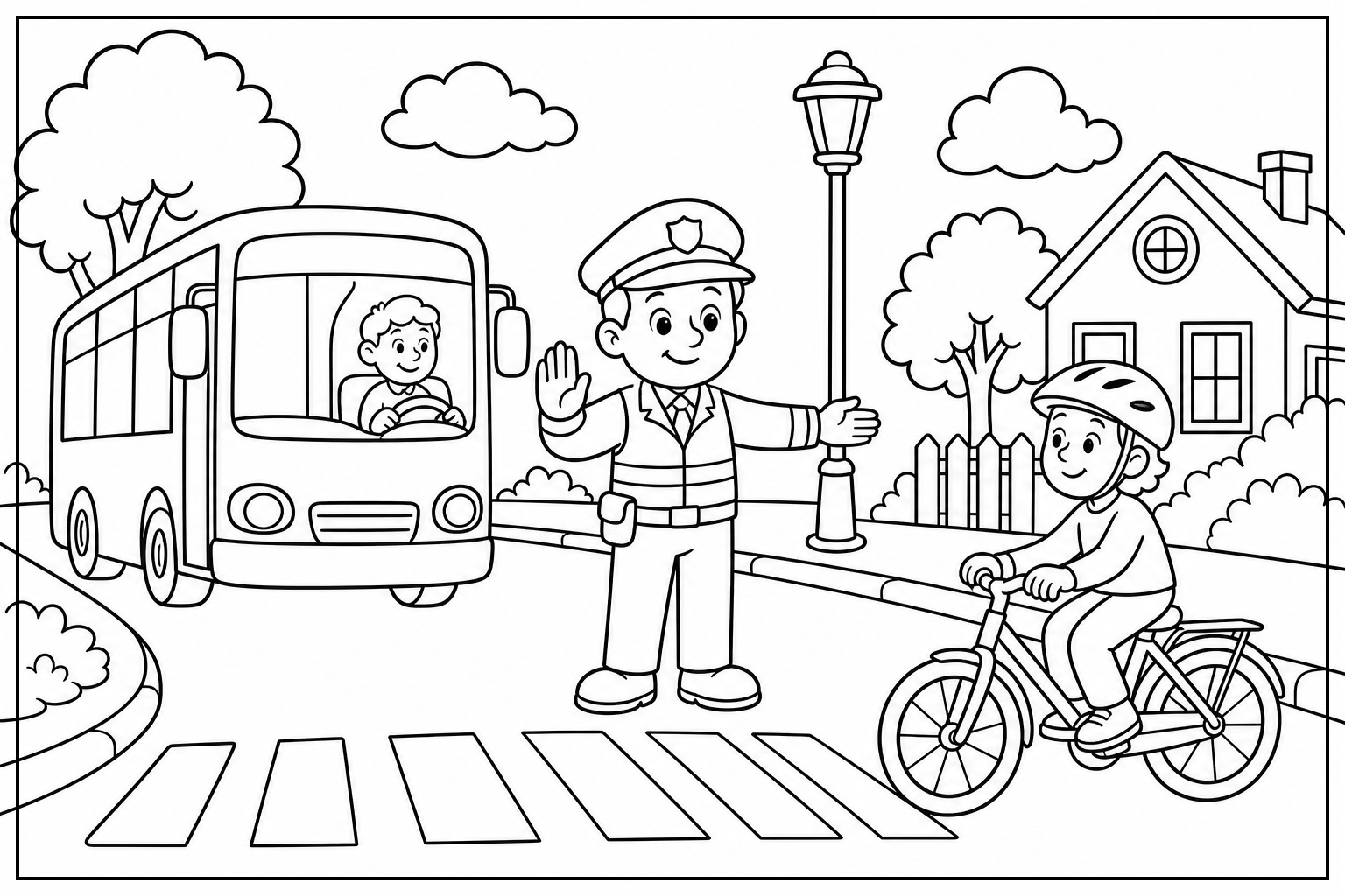Verkeer kleurplaat 3